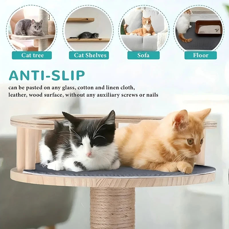 tapis chat adhésif beige gris noir moderne anti rayures protection meubles fixe