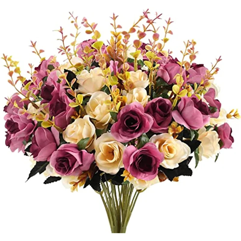 bouquet fleurs artificielles pivoine soie mariage décoration intérieure table jardin vert foncé roseclair