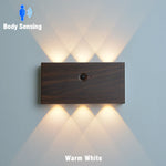 lampe murale led moderne rechargeable noir blanc bois 5000mAh interrupteur tactile chambre cuisine