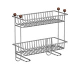 étagère salle bain chrome fileté moderne clips papier toilette serviettes flacons