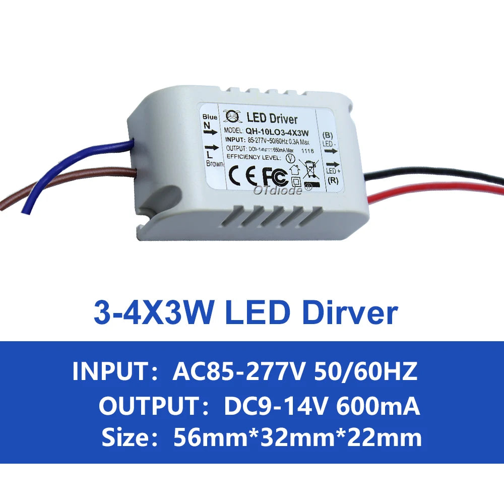 driver led blanc bleu moderne constant current 3w 30w 85 265v