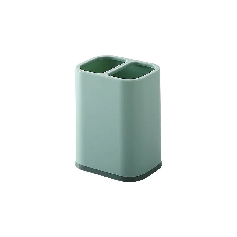 organisateur couverts gris clair compartiments multiples égouttoir moderne minimaliste plastique lisse adhésif vert pastel