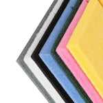 panneau rangement tissu uni orange gris bleu moderne clips autocollants 30cm 30cm