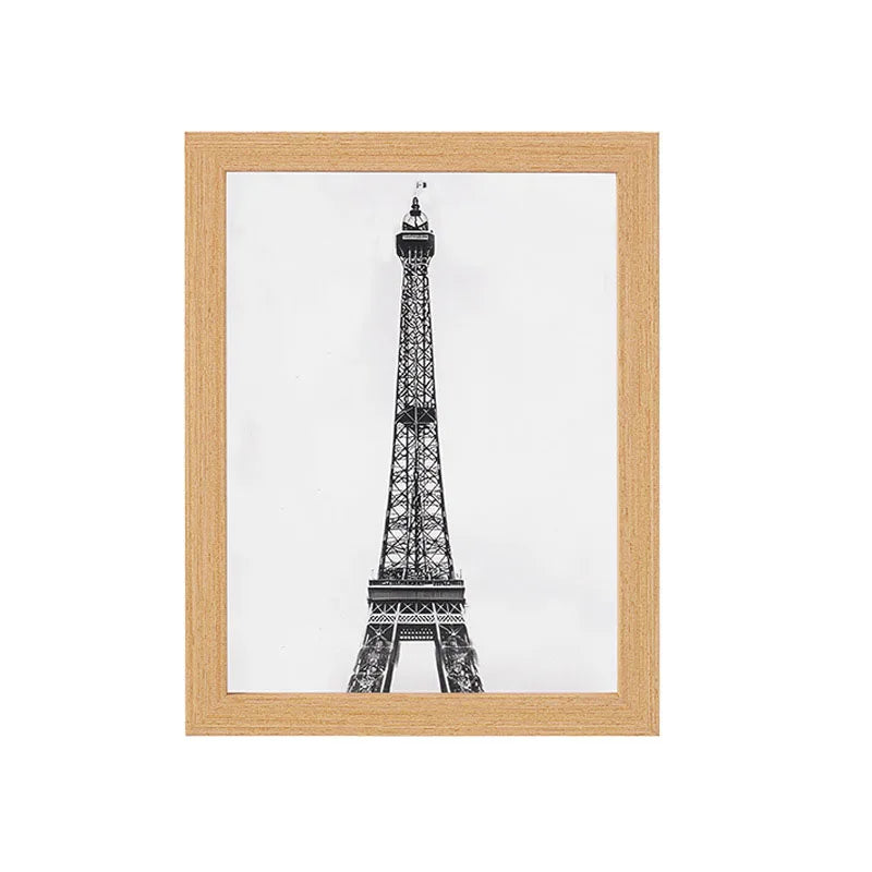 cadres photo bois clair noir blanc modernes minimalistes muraux affichage support pliable