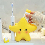 support brosse dents étoile kawaii enfants rangement brosses dentifrices salle bain Jaune Blanc Rose