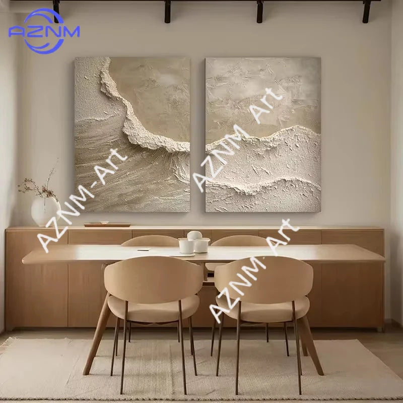 tableau abstrait moderne toile minimaliste 50x70 40x60 30x40 20x30 55x80 grungy beige gris