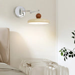 lampe murale led moderne rétractable rotative fer blanc chambre cuisine salle bain