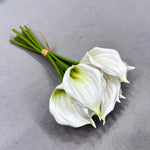 Bouquet fleurs artificielles calla blanc rose orange jaune rouge décoration intérieure moderne fête maison