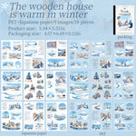 sticker paysagiste saisonnier scrapbooking stickers autocollants livres stickers paysages naturenels illustrations paysages urbains