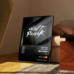 affiche daft punk moderne noir blanc graphiques mur opaque décoration chambre salonrolledontube