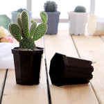 Pots plante modernes plastique blanc noir gris bleu 10x8x9.5cm 6.8x4.8x7.4cm minimaliste