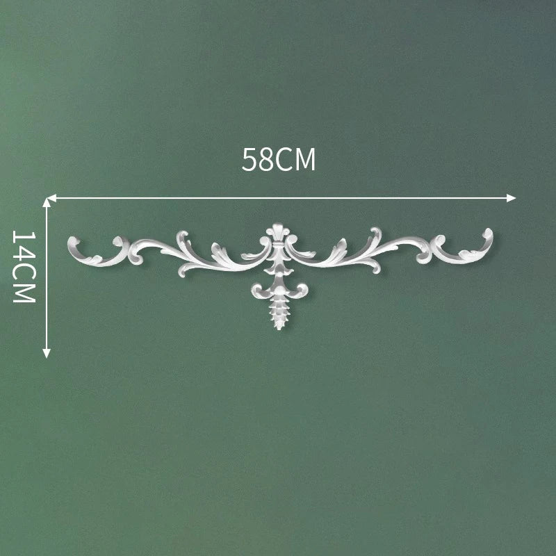 corniche d'angle ornements floraux blanc classique adhésif décoration muraleintage fixations plastique