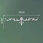 corniche d'angle ornements floraux blanc classique adhésif décoration muraleintage fixations plastique