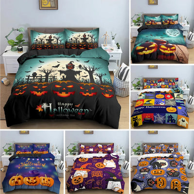 Housse de couette orange Halloween personnalisée Ombre Interieur