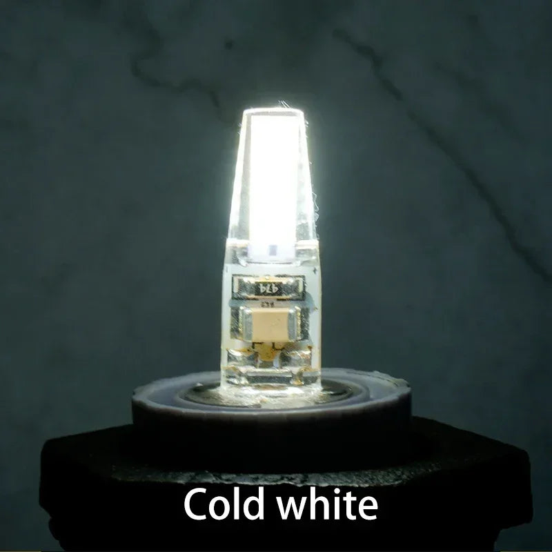 Ampoule LED G4 G9 E14 3W 6W blanc chaud froid silicone transparent moderne