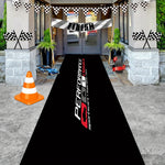 tapis sol antidérapant polyester moderne logo performance classics noir