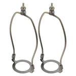 boucle cheval argentée classique support abat jour lampe détachable réparation accessoire éclairage porte ampoule