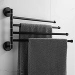 porte serviettes mural noir mat texture tissée moderne vis fixations salle bain