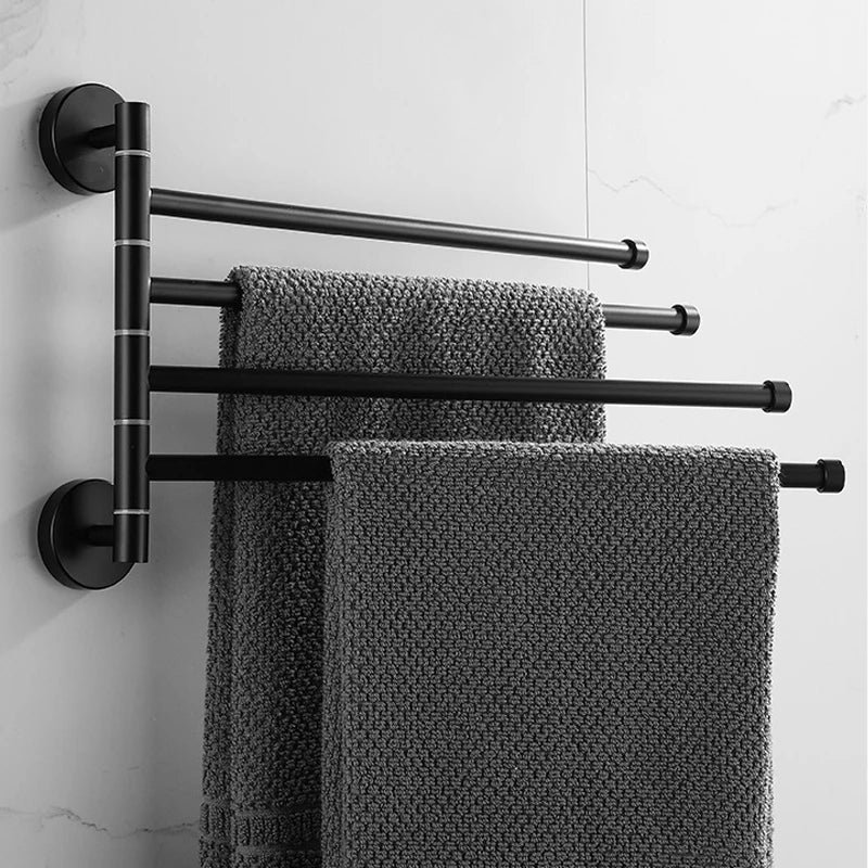 porte serviettes mural noir mat texture tissée moderne vis fixations salle bain