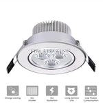 Spot LED argenté moderne 10W 14W dimmable aluminium certifié FCC RoHS