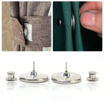 boutons magnétiques rideaux argentés modernes détachables acier inoxydable 17mm 20mm 25mm pair 10 pairs