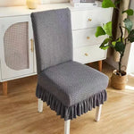 housse chaise tissé motifs géométriques moderne orange beige gris bleu