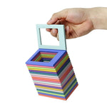 cadre photo transparent minimaux modernes clips métalliques photos polaroid diverse couleurs