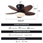 ventilateur moderne pales noir bois télécommande led lisse opacité chambre salon