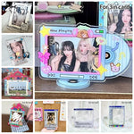 cadre photo transparent kpop coeurs papillons now playing angel puppy mignon rétro