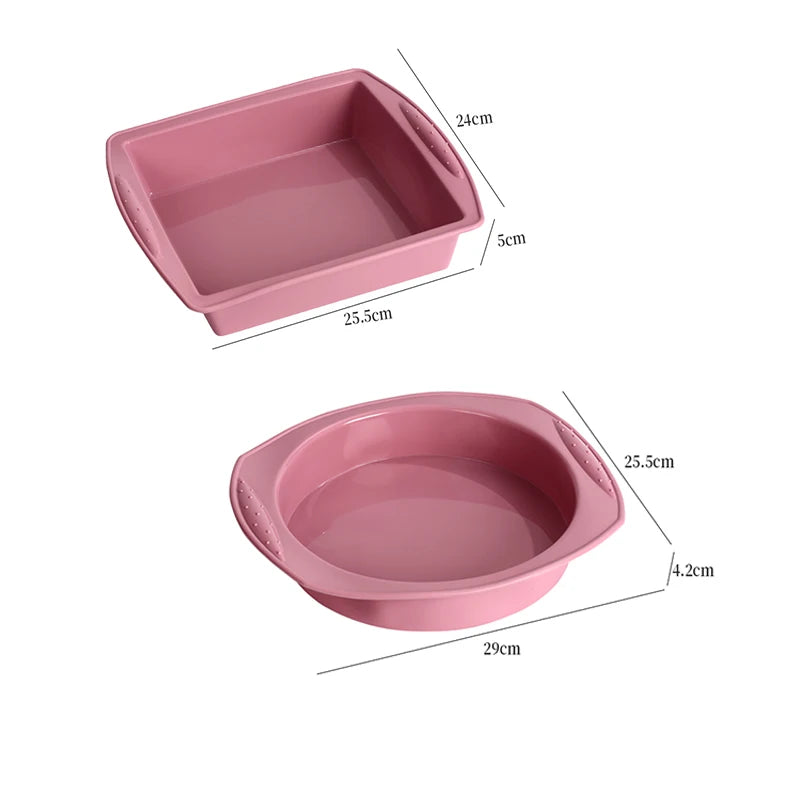 moules gâteaux silicone spatule pinceau pâte set rose clair modernes cuisine