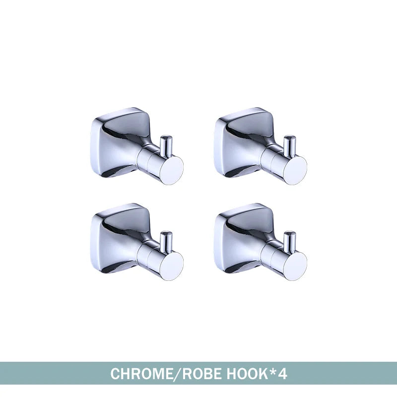 porte serviettes mural chrome vis fixations moderne salle bains accessoire métal lisse