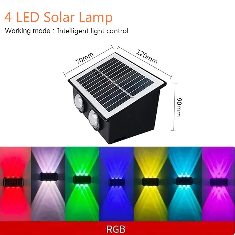 lampe murale solaire moderne autoinstallation led noir gris blanc