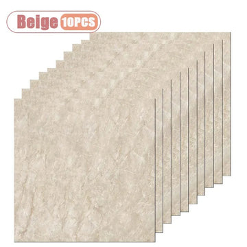 carrelage auto adhésif marbré moderne beige gris noir bois foncé 30x30cm