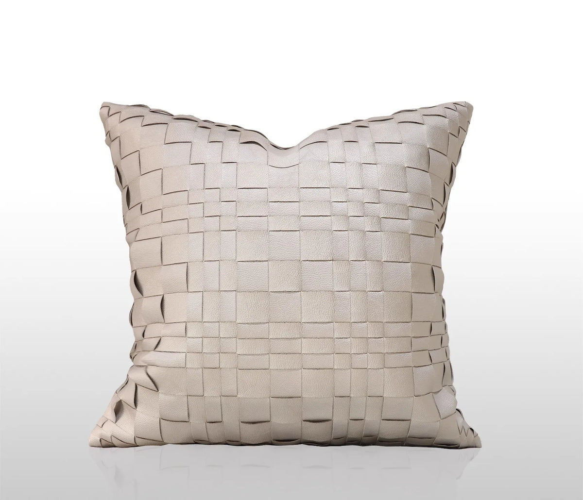 taies d'oreiller jacquard patchwork moderne rayées marron doré élégantes respectueuses environnement adhésives maison