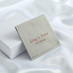 étiquettes produit toile lin noir rose gris beige bleu classique 8x8cm personnalisables logo imprimé