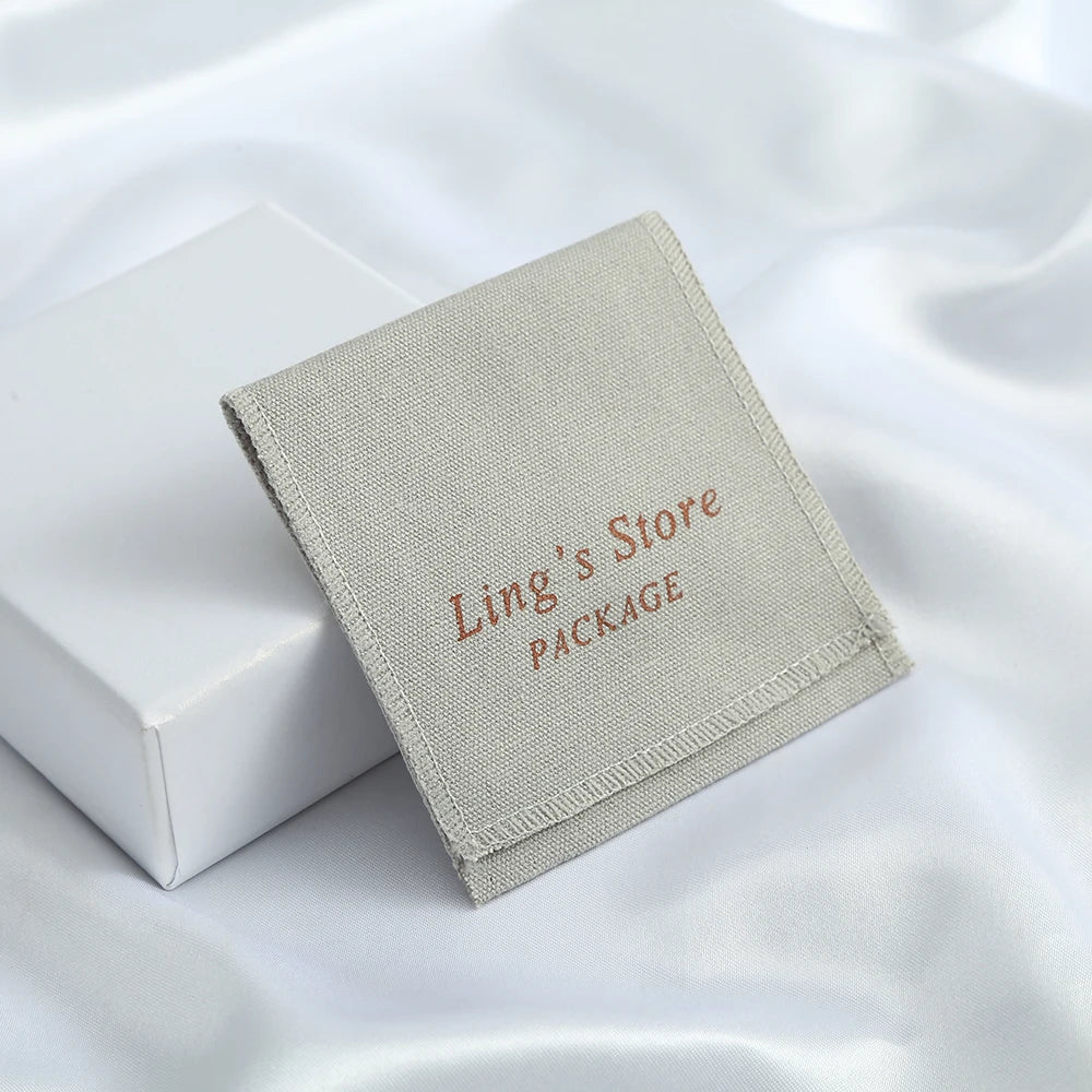 étiquettes produit toile lin noir rose gris beige bleu classique 8x8cm personnalisables logo imprimé