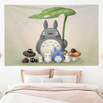 Tissu mural Totoro gris foncé taille L140xH200 cm
