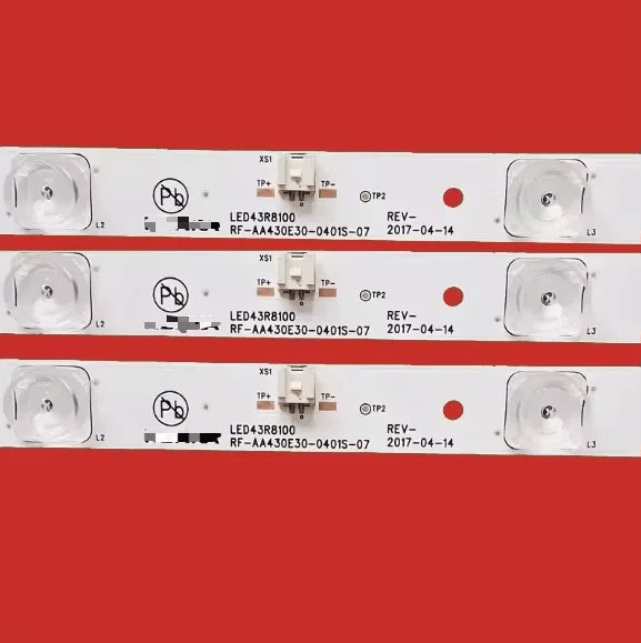 barrette lumineuse led diodes 397mm blanc rouge industrielle fixations électriques