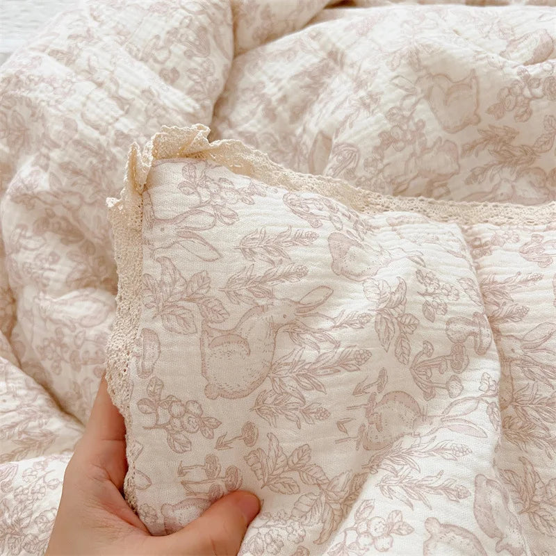 Housse de couette bébé en mousseline légère pour l'été