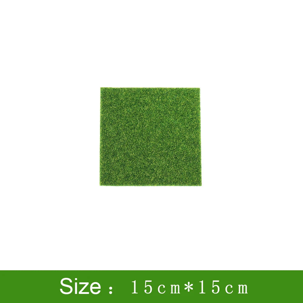 tapis artificiel herbe verte pelucheux moderne 15x15cm 30x30cm 50x50cm 50x100cm