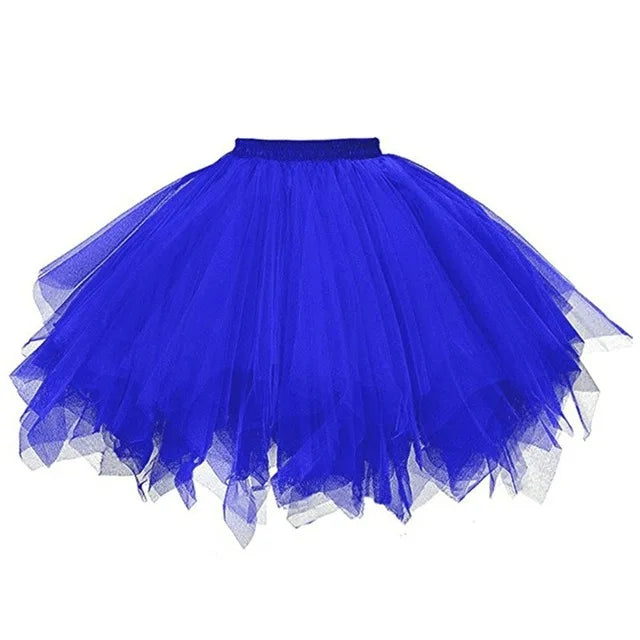 jupe tutu tulle rouge noir blanc vintage élastique dentelle junior mini translucide été femme