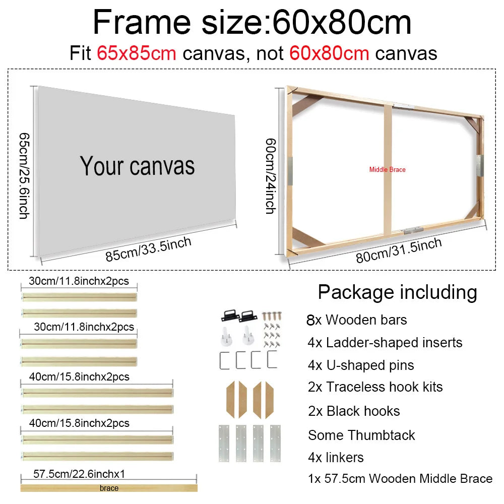 cadre mural bois moderne toile abstraite multicolore fleurs relief 60x80cm 55x75cm 55x85cm clips crochets