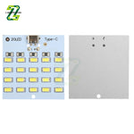 Panneau LED blanc 52mm 50mm USB Type 20 LED emergency light