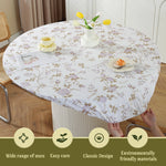 nappe table classique fleur imprimée imperméable l'huile blanc rose vert beige