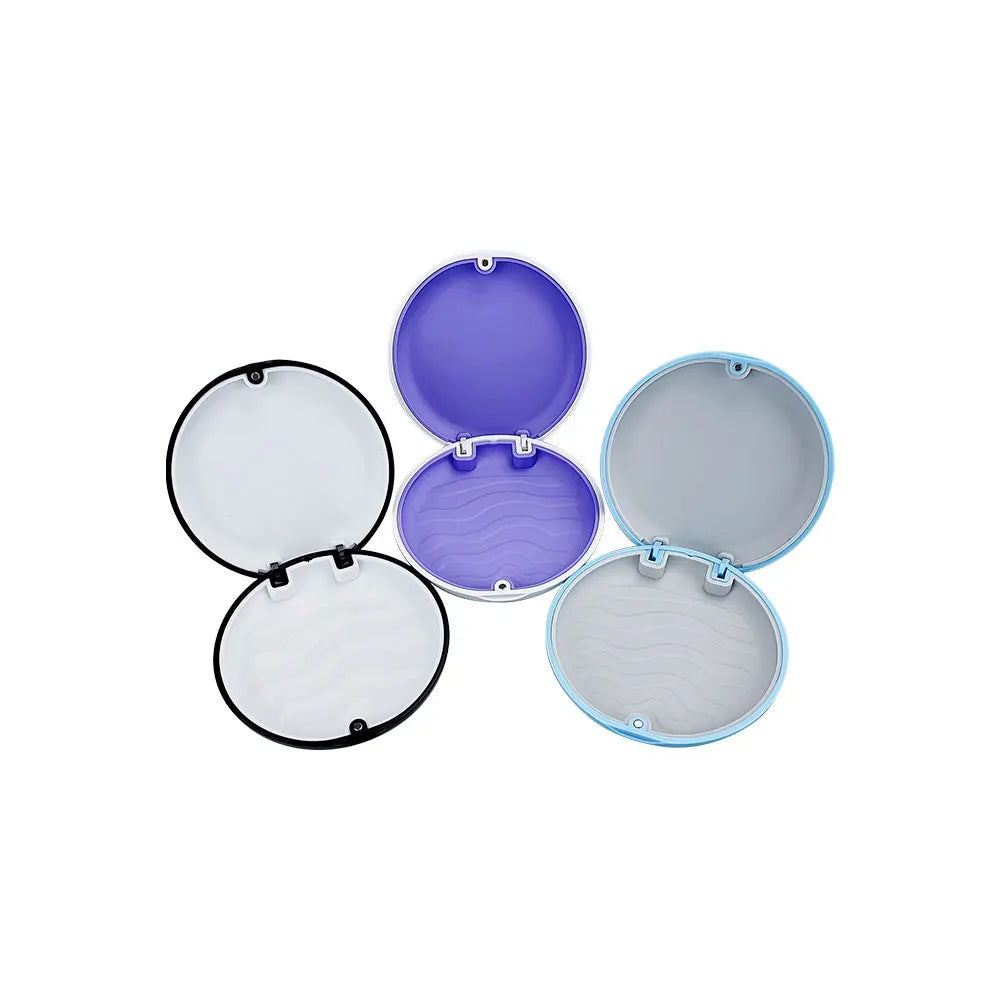 miroir pliable moderne noir blanc ciseaux oreillels prothèse dentaire stockage outils soins bucco dentaires