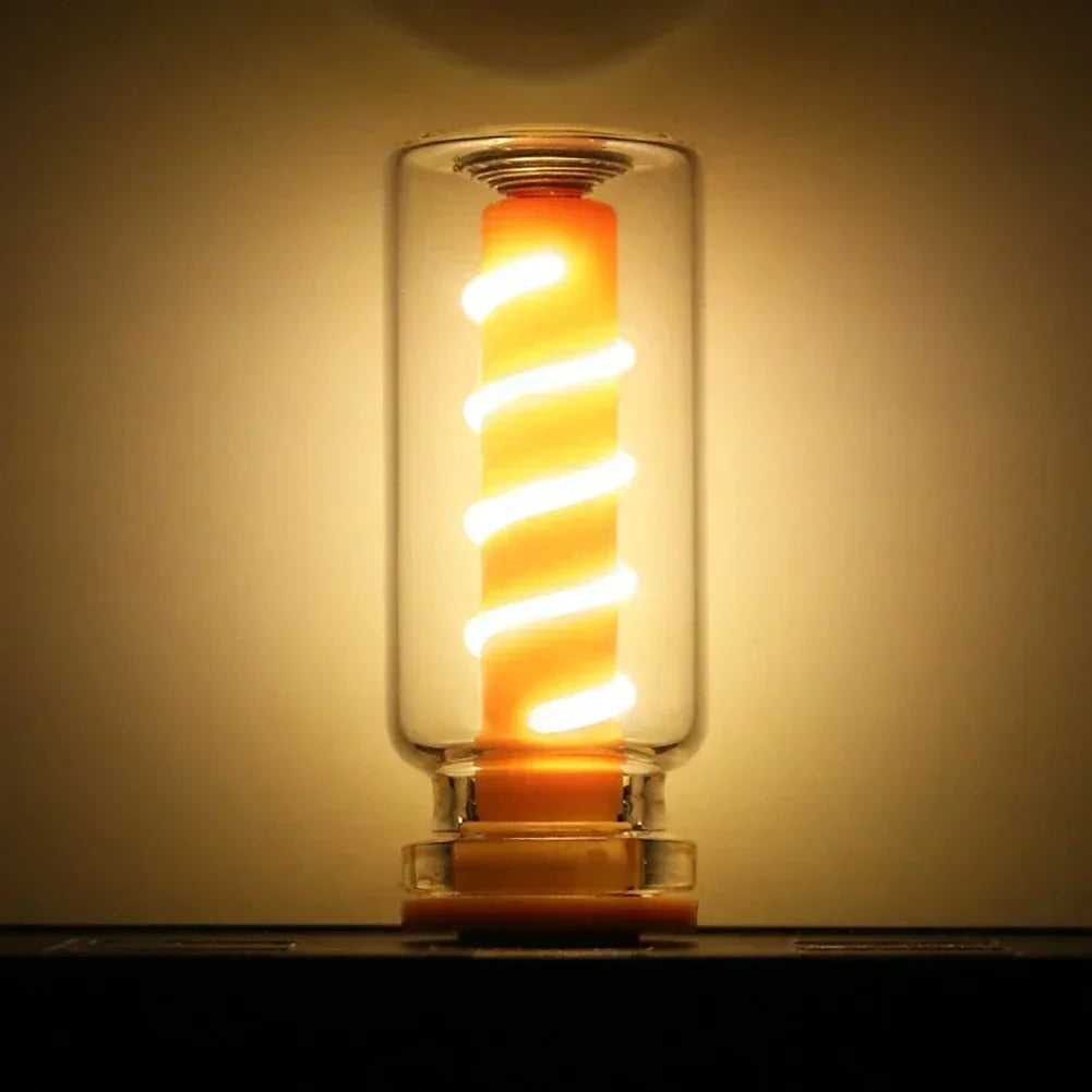 lampe led spirale flexible transparente moderne multiple couleurs usb rechargeable minimaliste chambre camping