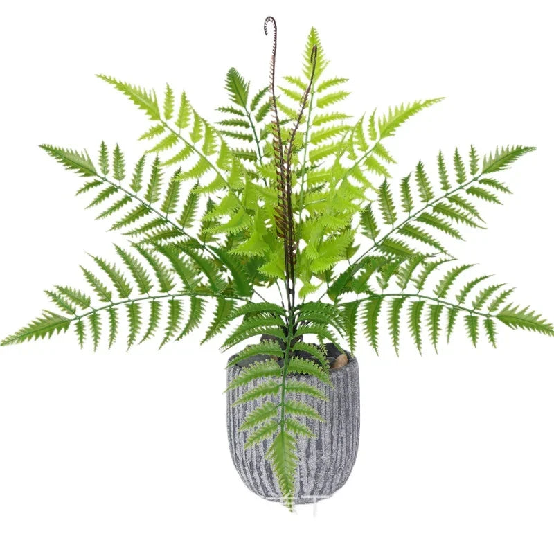 plantes artificielles feuilles vertes modernes branche fine pot décoratifextérieur expositionDecorationChambre