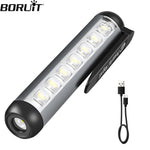 lampe poche rechargeable led ultra lumineuse pince aimant étanche camping