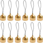 cloches dorées classiques cordelettes rondes lisses opaques ensemble pièces artisanal