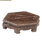 support circulaire bois texture naturelle vintage marron clair sculpté décoration maison présentoir artisanal industrial